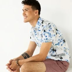 Men's Apt. 9® Athleisure Untucked-Fit Tech Shirt Painterly Camo -Apt. 9 Sales Store unnamed file 585