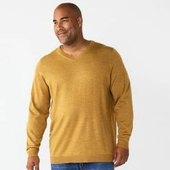 Big & Tall Apt. 9® V-Neck Sweater Mineral Black -Apt. 9 Sales Store unnamed file 594