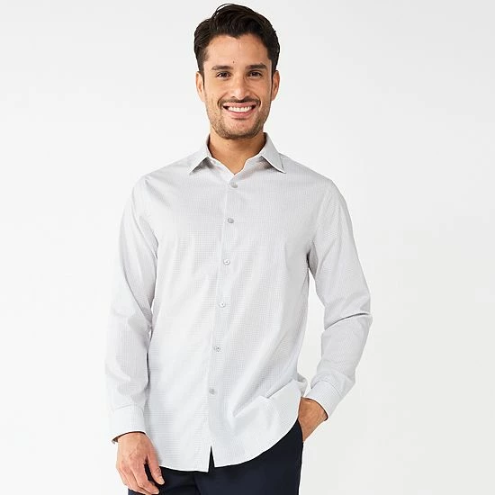 Men's Apt. 9® Premier Flex Regular-Fit Spread-Collar Dress Shirt Light Blue 9 Men's Apt. 9® Premier Flex Regular-Fit Spread-Collar Dress Shirt Light Blue - Image 7