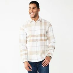 Men's Apt. 9® Slim Untucked-Fit Flannel Shirt Khaki Suede 15 Men's Apt. 9® Slim Untucked-Fit Flannel Shirt Khaki Suede -Apt. 9 Sales Store unnamed file 657