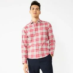 Men's Apt. 9® Slim Untucked-Fit Flannel Shirt Khaki Suede 17 Men's Apt. 9® Slim Untucked-Fit Flannel Shirt Khaki Suede -Apt. 9 Sales Store unnamed file 659