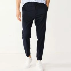 Men's Apt. 9® Premier Flex Jogger Suit Pants Light Gray Windowpane -Apt. 9 Sales Store unnamed file 701