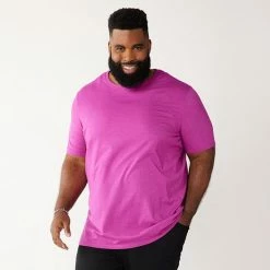 Big & Tall Apt. 9® Core Solid Crewneck Tee Plum -Apt. 9 Sales Store unnamed file 715