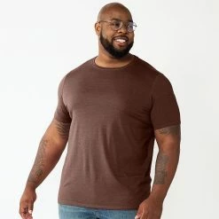 Big & Tall Apt. 9® Core Solid Crewneck Tee Plum -Apt. 9 Sales Store unnamed file 717