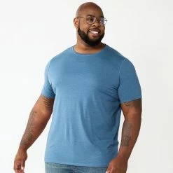 Big & Tall Apt. 9® Core Solid Crewneck Tee Plum -Apt. 9 Sales Store unnamed file 718