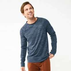 Men's Apt. 9® Raglan Crew Coal Blue -Apt. 9 Sales Store unnamed file 762