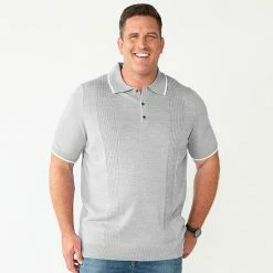 Big & Tall Apt. 9® Tipped Polo Sweater Autumn Gold Heather -Apt. 9 Sales Store unnamed file 771