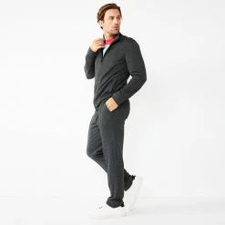 Men's Apt. 9® Full-Zip Jacket Mineral Black -Apt. 9 Sales Store unnamed file 775