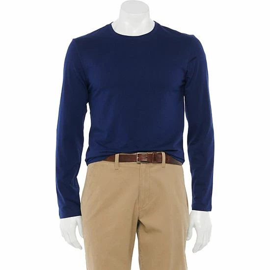 Men's Apt. 9® Premier Flex Standard-Fit Stretch Tee Rust 7 Men's Apt. 9® Premier Flex Standard-Fit Stretch Tee Rust - Image 5