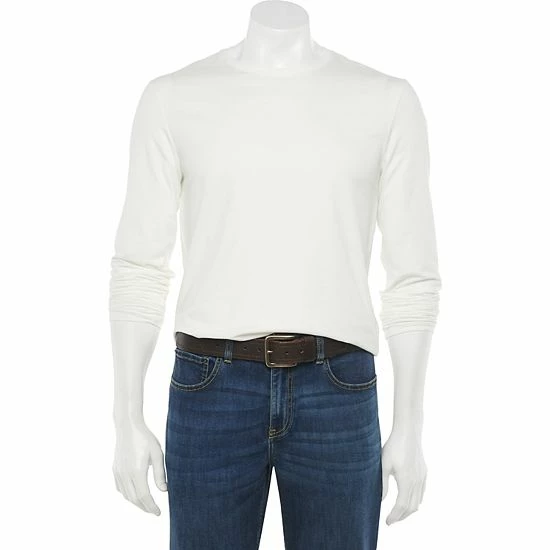 Men's Apt. 9® Premier Flex Standard-Fit Stretch Tee Rust 8 Men's Apt. 9® Premier Flex Standard-Fit Stretch Tee Rust - Image 6