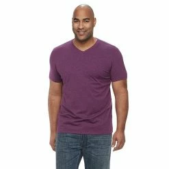 Big & Tall Apt. 9® Core Solid V-Neck Tee Orchid Glamour -Apt. 9 Sales Store unnamed file 863