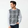 Men's Apt. 9® Merino Wool Blend Pattern Sweater Gray Plaid -Apt. 9 Sales Store unnamed file 884