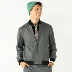 Men's Apt. 9®Premier Flex Slim-Fit Bomber Suit Jacket Black Bomber -Apt. 9 Sales Store unnamed file 905