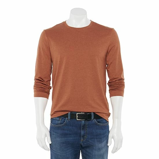 Men's Apt. 9® Premier Flex Standard-Fit Stretch Tee Rust 16 Men's Apt. 9® Premier Flex Standard-Fit Stretch Tee Rust - Image 14