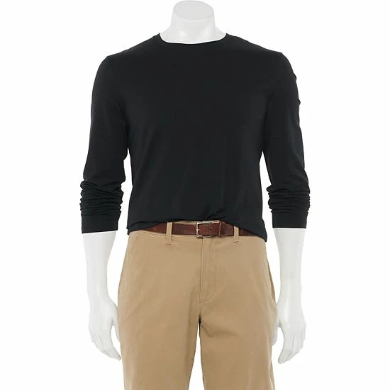 Men's Apt. 9® Premier Flex Standard-Fit Stretch Tee Rust 17 Men's Apt. 9® Premier Flex Standard-Fit Stretch Tee Rust - Image 15