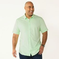 Big & Tall Apt. 9® Comfort-Knit Slim-Fit Untucked Shirt Purple -Apt. 9 Sales Store unnamed file 979