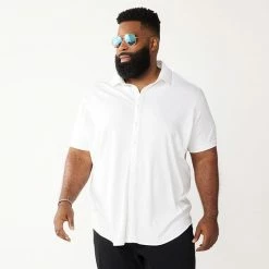 Big & Tall Apt. 9® Comfort-Knit Slim-Fit Untucked Shirt Purple -Apt. 9 Sales Store unnamed file 981