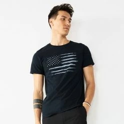 Men's Apt. 9® Distressed Flag Tee